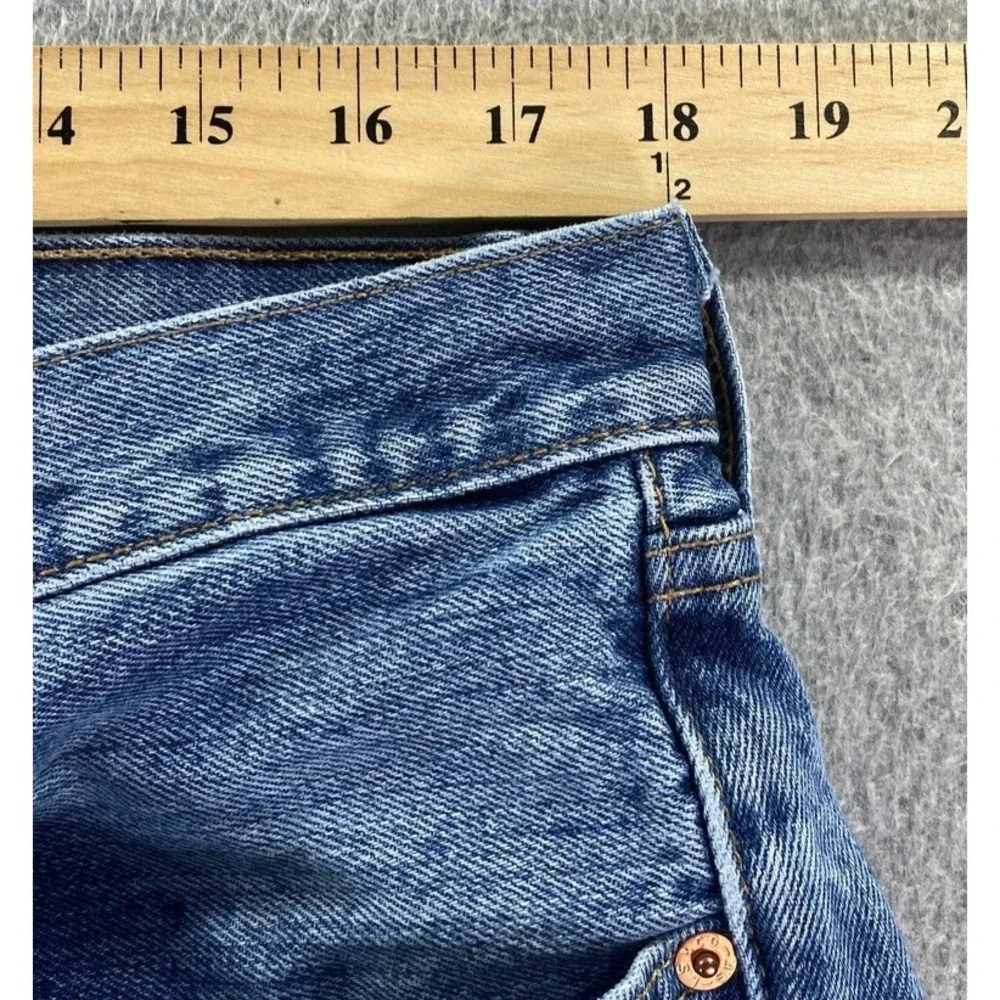 Levis 501 Jeans Mens 36x30 Blue Med Wash 100% Cotton‎ Straight Leg Denim Classic